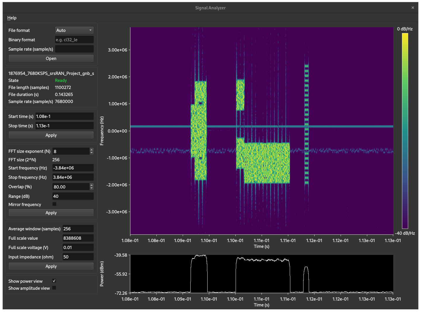 Signal Analyzer screenshot